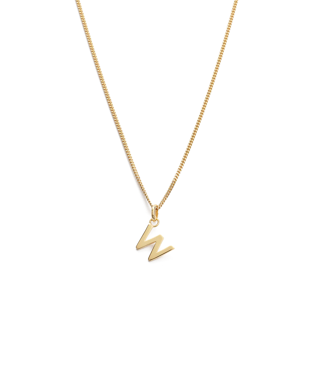 OUTLINE INITIAL NECKLACE A-Z (18K GOLD VERMEIL) - Image 28