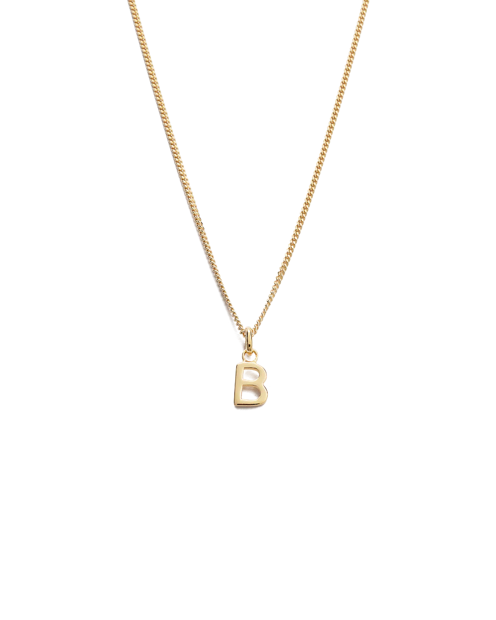 OUTLINE INITIAL NECKLACE A-Z (18K GOLD VERMEIL) - Image 4