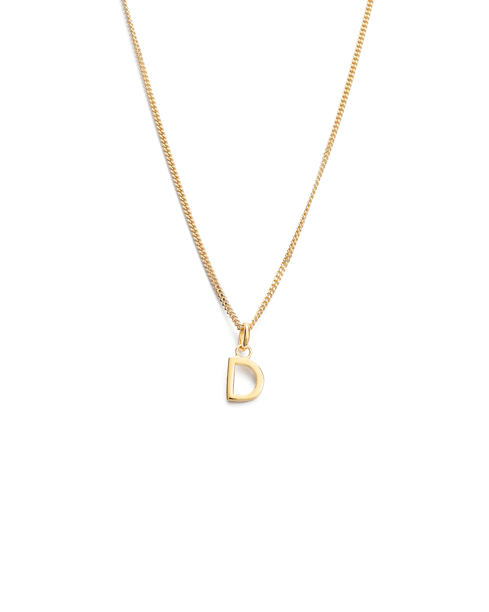 OUTLINE INITIAL NECKLACE A-Z (18K GOLD VERMEIL) - Image 8