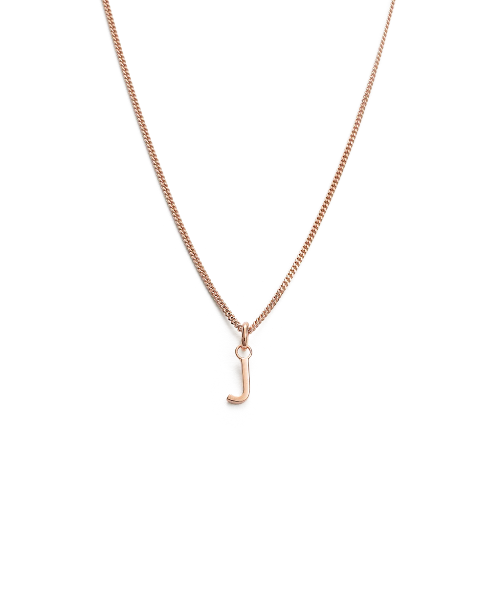 OUTLINE INITIAL NECKLACE A-Z (18K ROSE GOLD VERMEIL) - Image 15