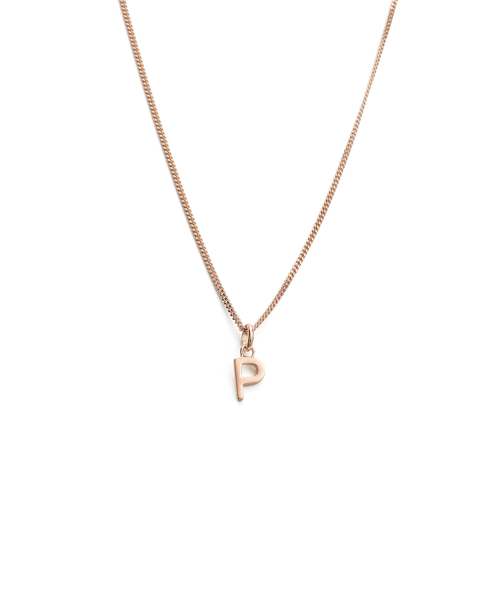 OUTLINE INITIAL NECKLACE A-Z (18K ROSE GOLD VERMEIL) - Image 21