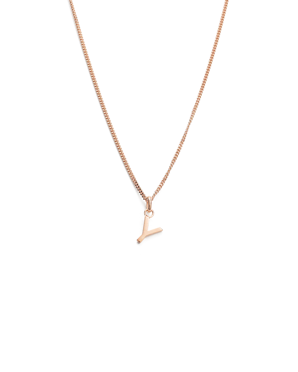 OUTLINE INITIAL NECKLACE A-Z (18K ROSE GOLD VERMEIL) - Image 30