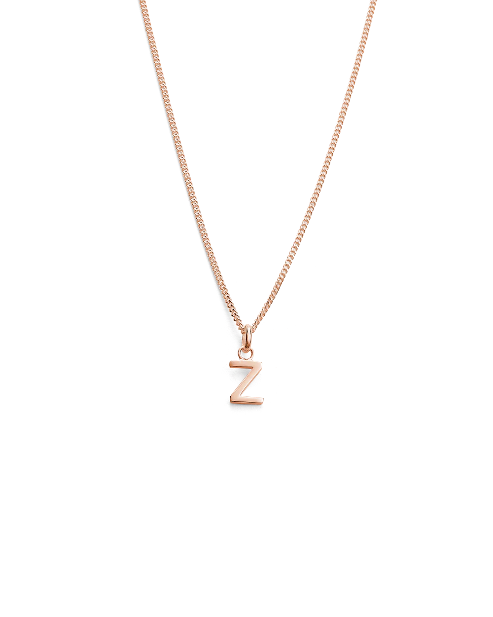 OUTLINE INITIAL NECKLACE A-Z (18K ROSE GOLD VERMEIL) - Image 31