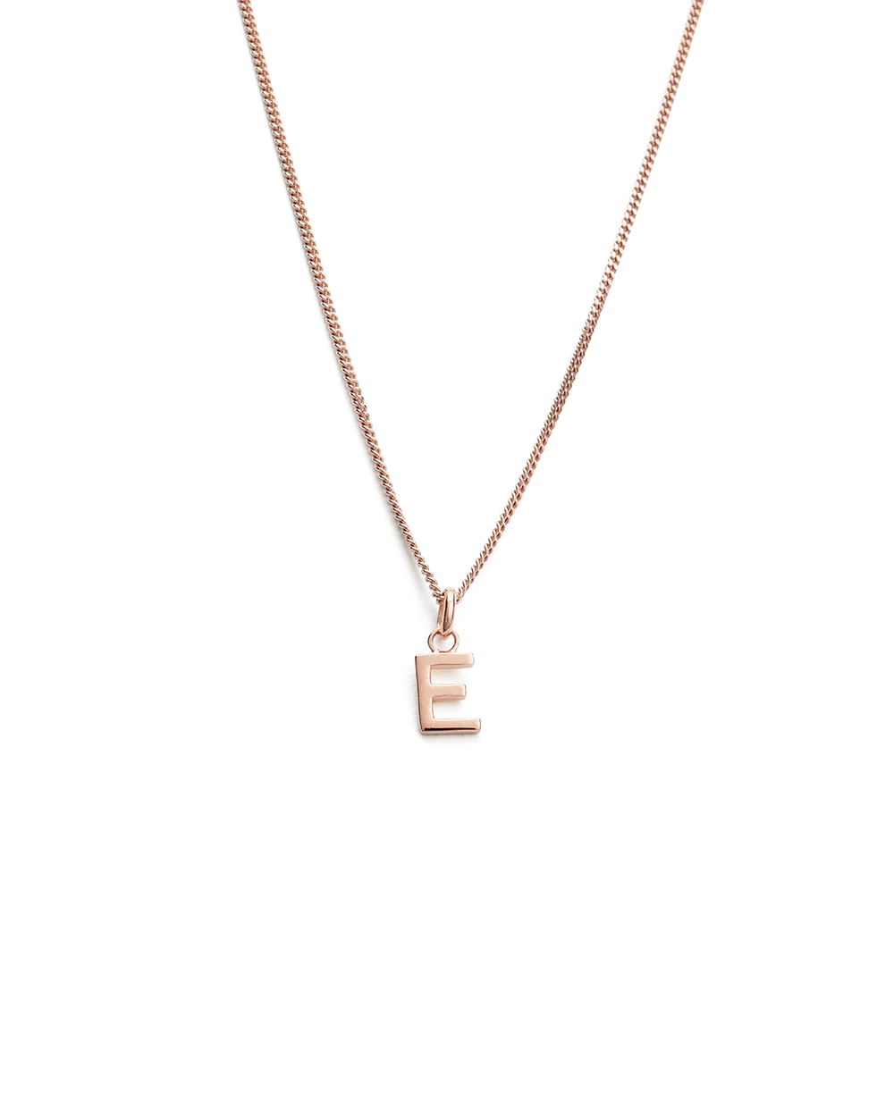 OUTLINE INITIAL NECKLACE A-Z (18K ROSE GOLD VERMEIL) - Image 9