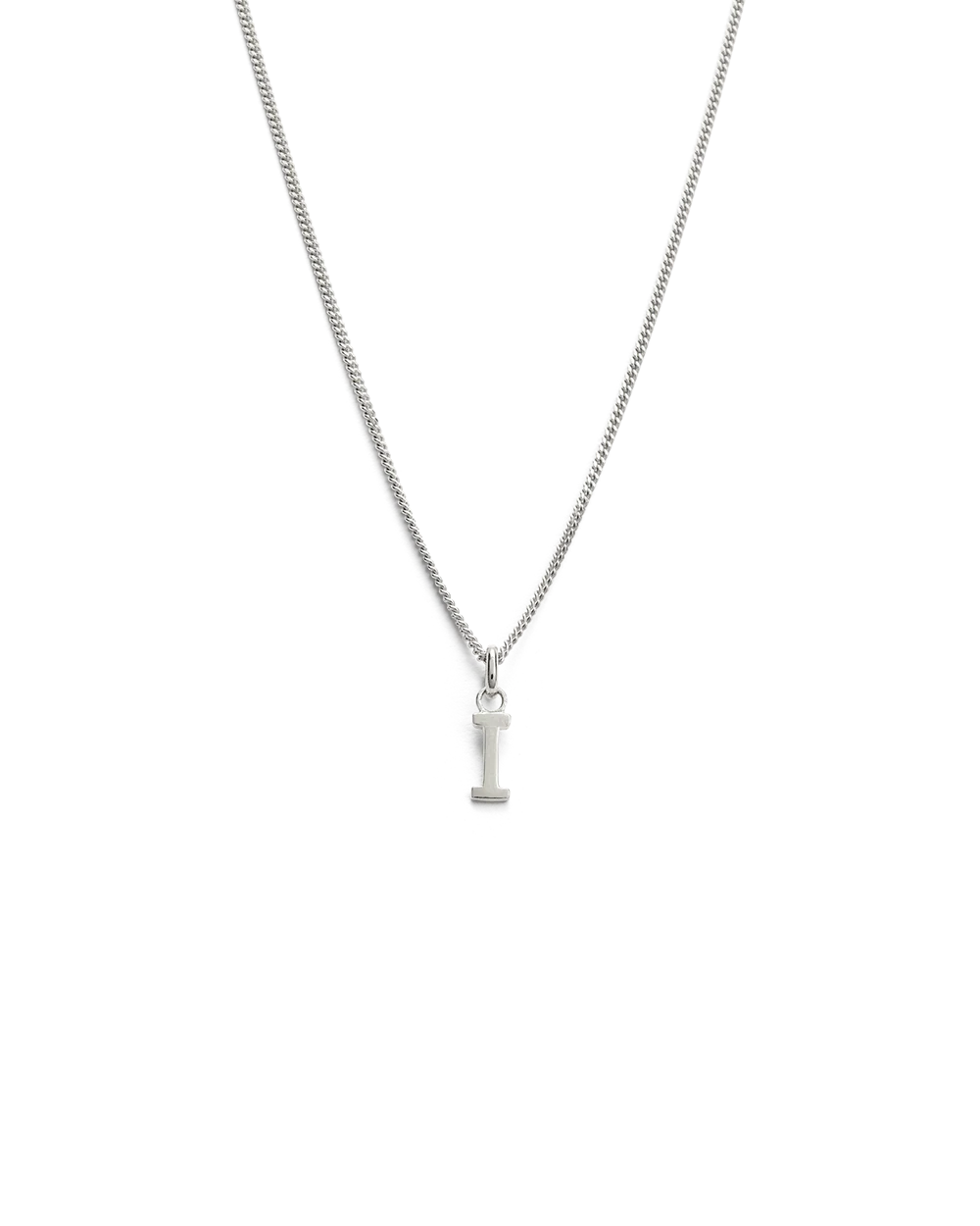 OUTLINE INITIAL NECKLACE A-Z (STERLING SILVER) - Image 14