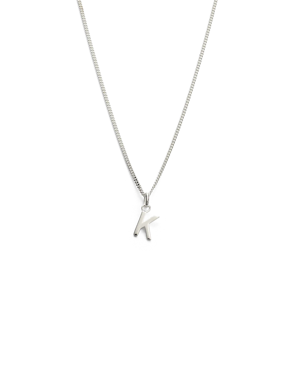OUTLINE INITIAL NECKLACE A-Z (STERLING SILVER) - Image 16