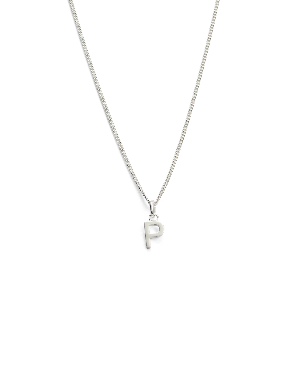 OUTLINE INITIAL NECKLACE A-Z (STERLING SILVER) - Image 21