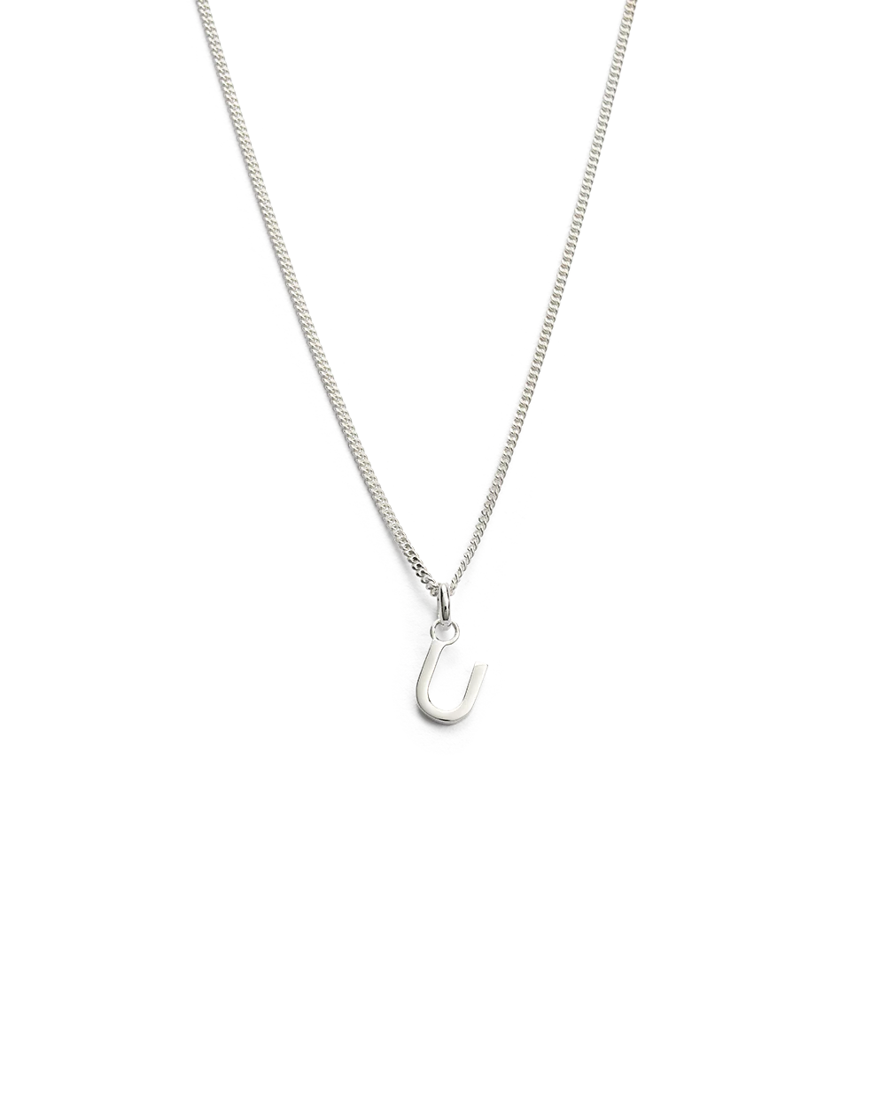 OUTLINE INITIAL NECKLACE A-Z (STERLING SILVER) - Image 26