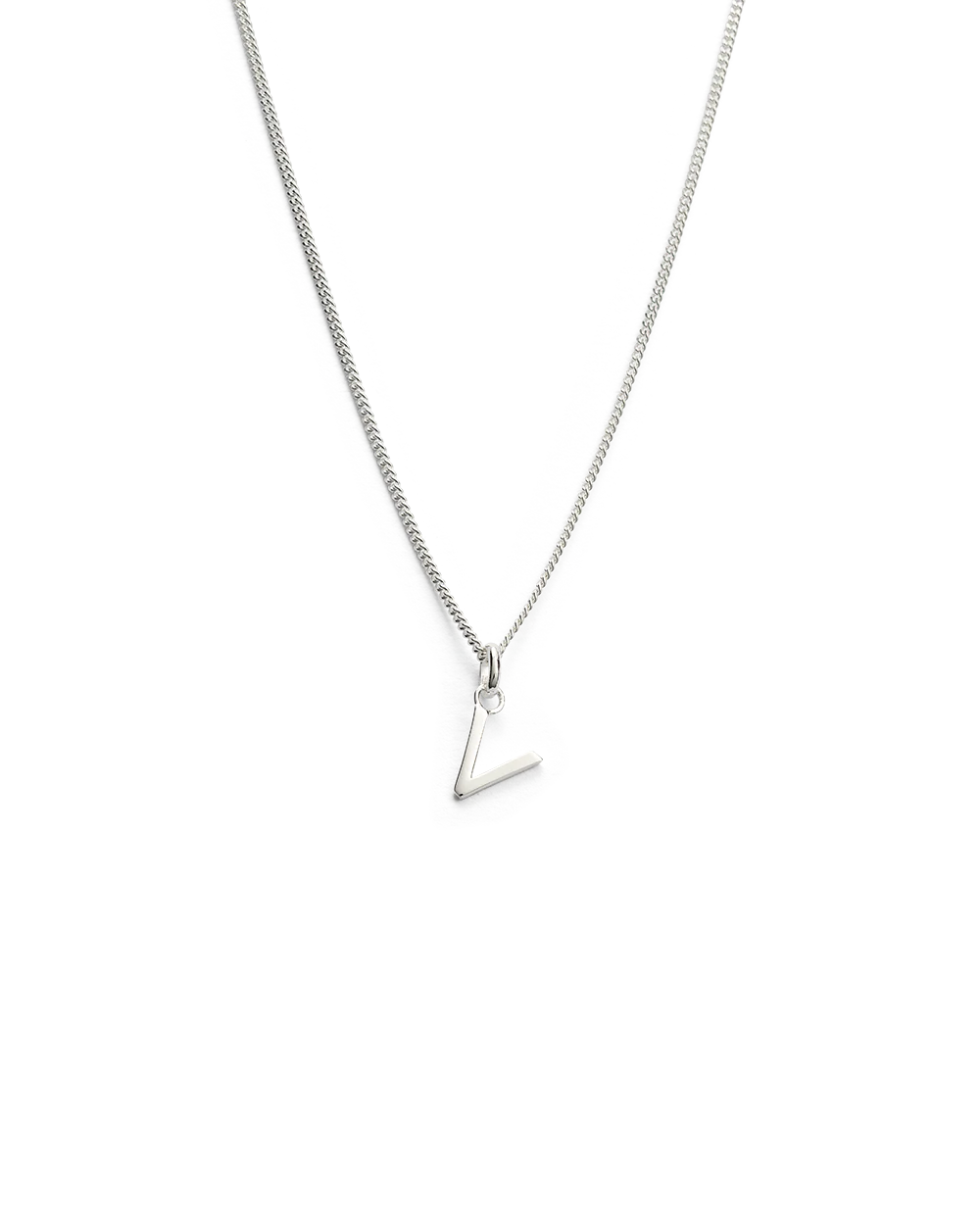 OUTLINE INITIAL NECKLACE A-Z (STERLING SILVER) - Image 27