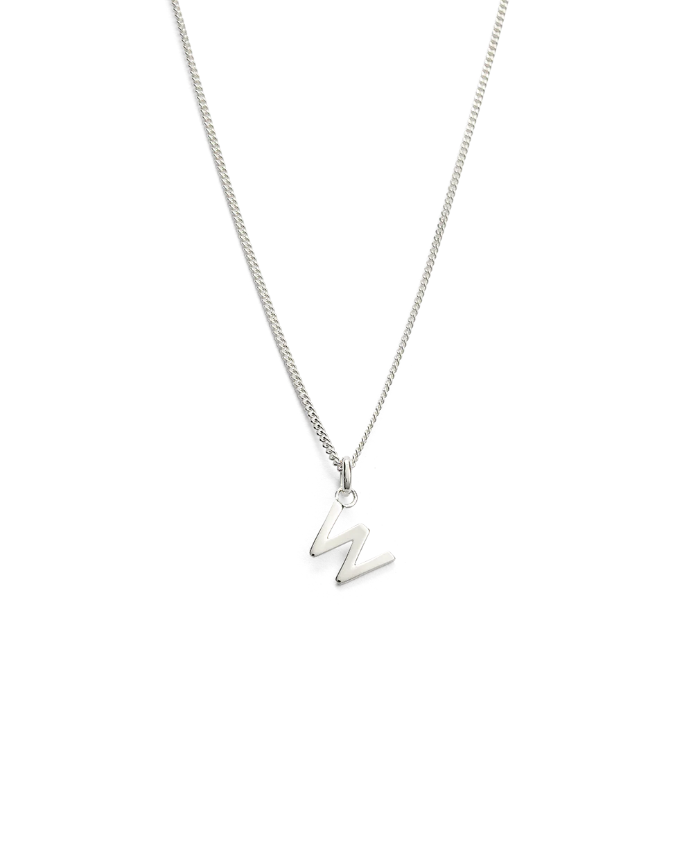 OUTLINE INITIAL NECKLACE A-Z (STERLING SILVER) - Image 28