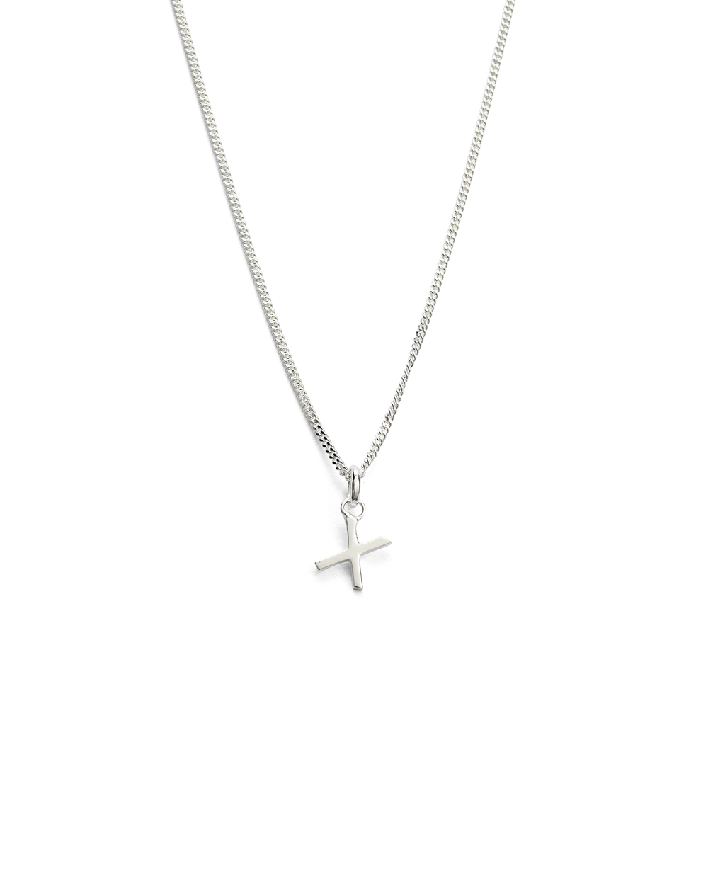 OUTLINE INITIAL NECKLACE A-Z (STERLING SILVER) - Image 29
