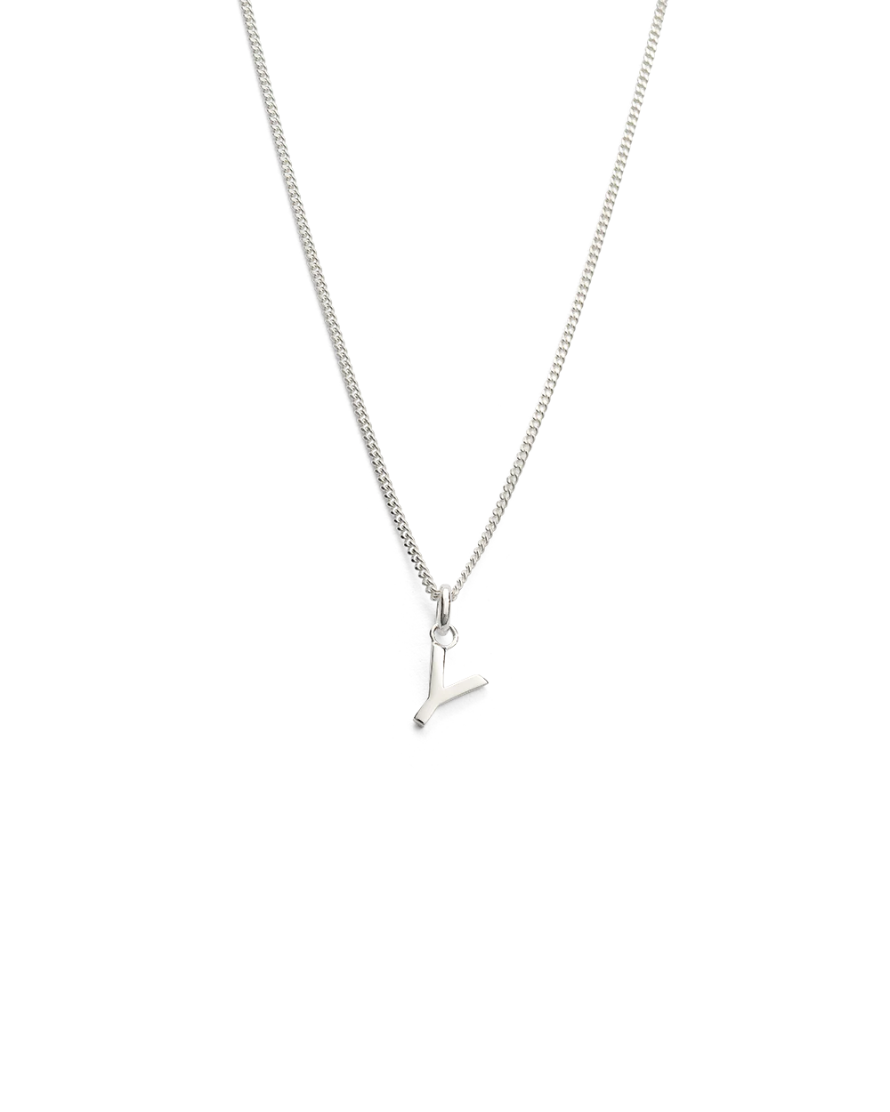 OUTLINE INITIAL NECKLACE A-Z (STERLING SILVER) - Image 30