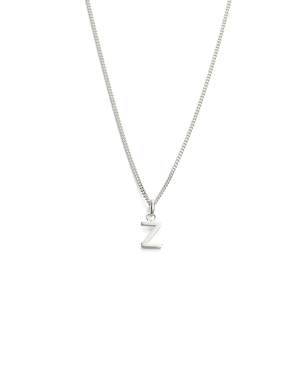 OUTLINE INITIAL NECKLACE A-Z (STERLING SILVER) - Image 31