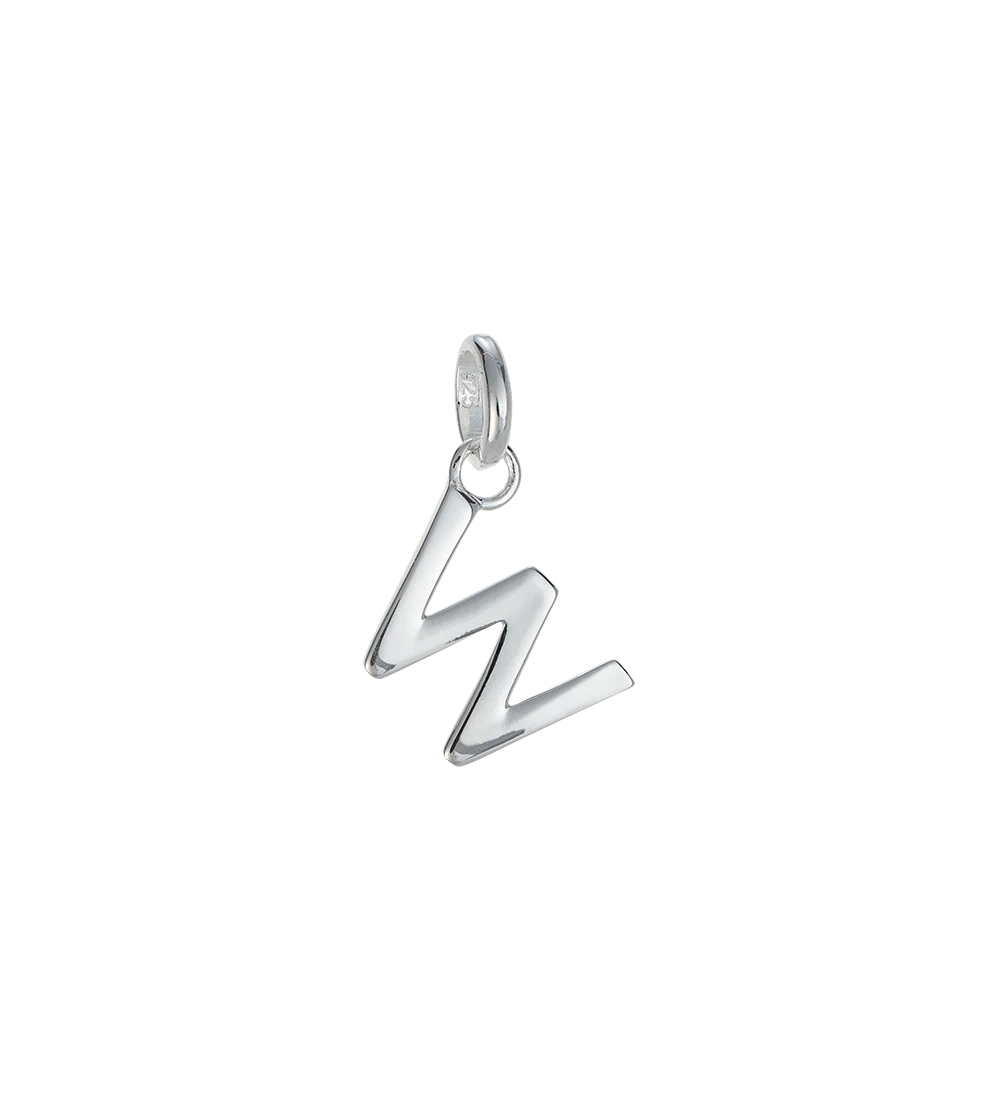 OUTLINE INITIAL A-Z (STERLING SILVER) - Image 28