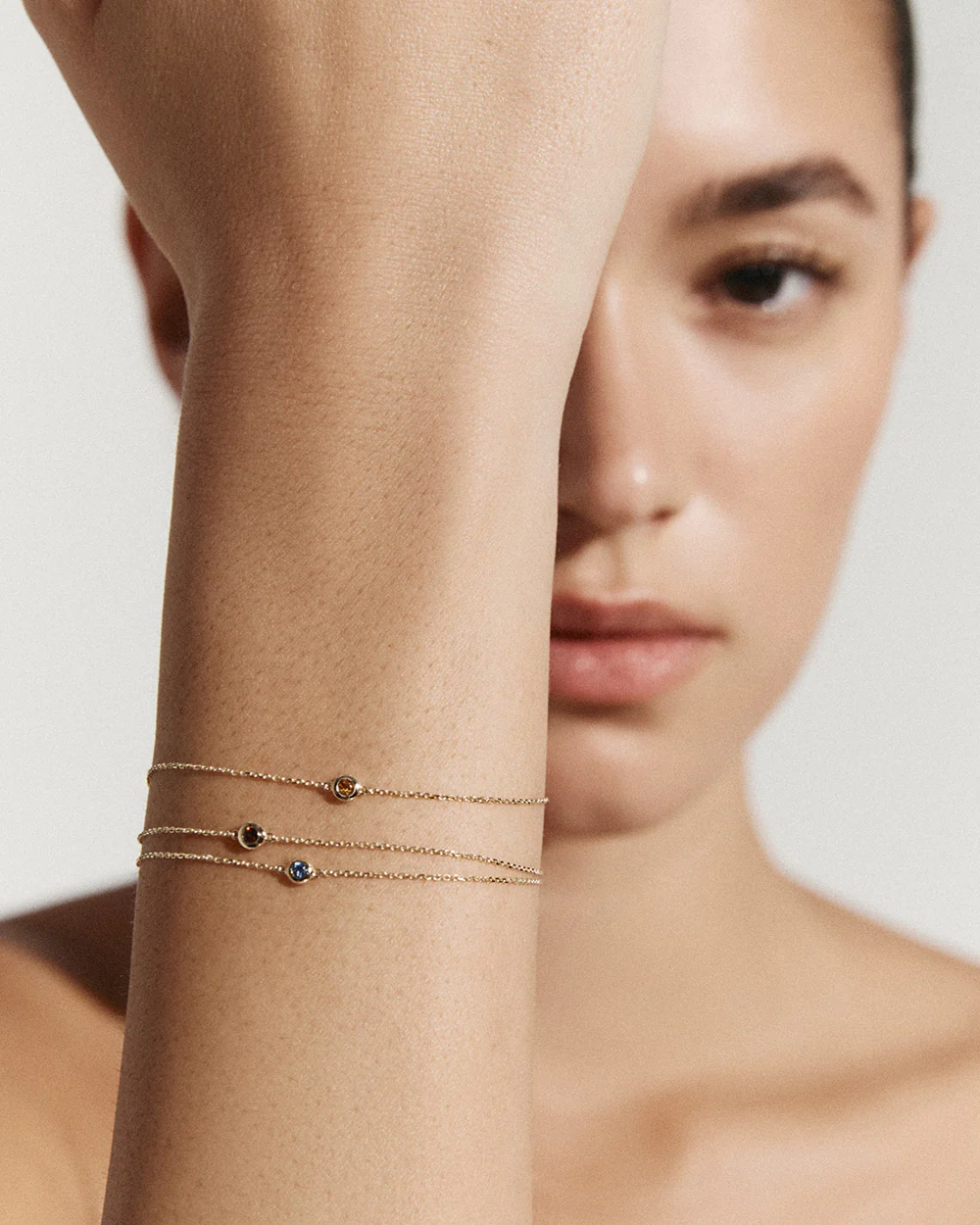 PETITE BIRTHSTONE BRACELET (9K GOLD) - Image 3