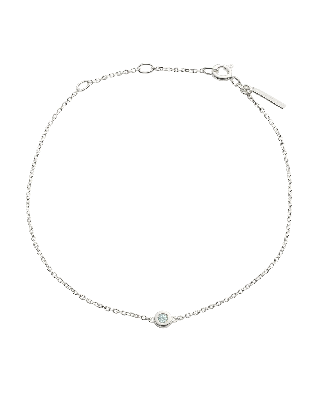 PETITE BIRTHSTONE BRACELET (STERLING SILVER) - Image 7