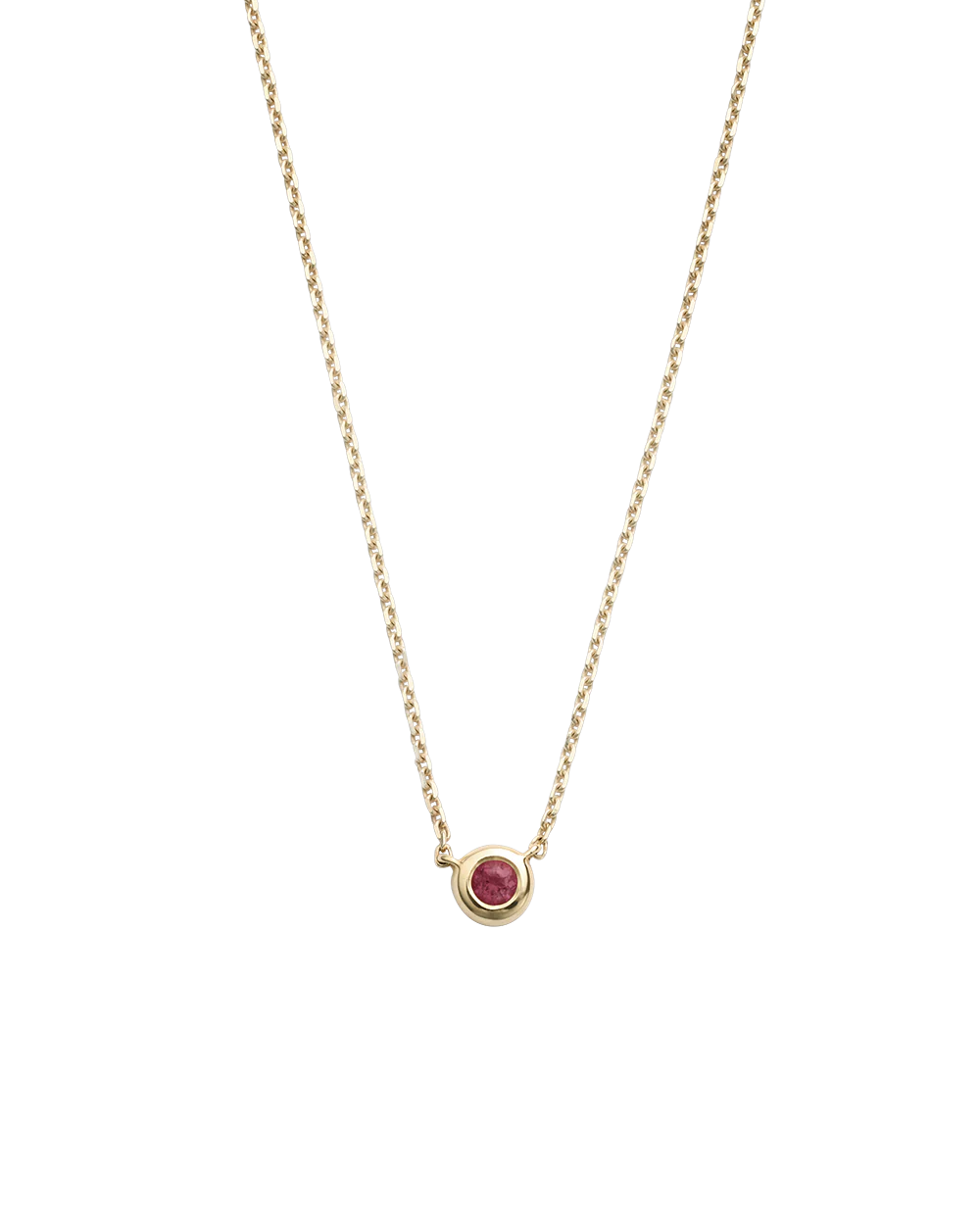 PETITE BIRTHSTONE NECKLACE (9K GOLD) - Image 18