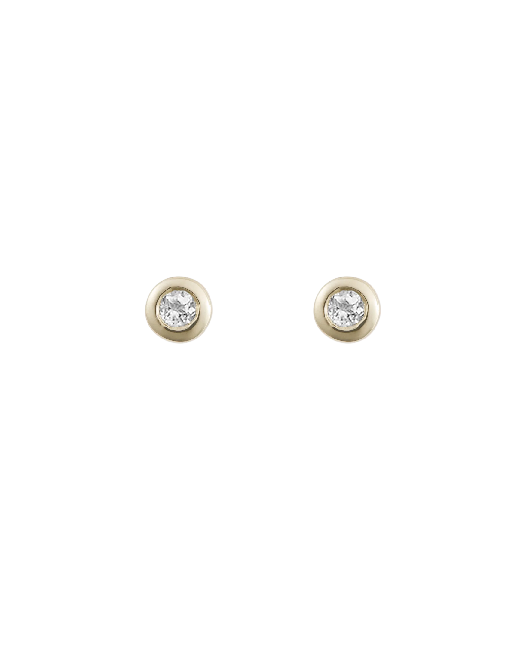 PETITE BIRTHSTONE STUDS (9K GOLD) - Image 10