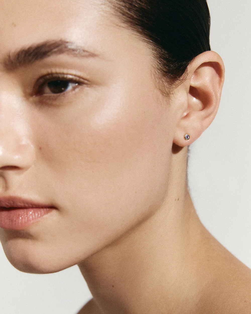 PETITE BIRTHSTONE STUDS (9K GOLD) - Image 2