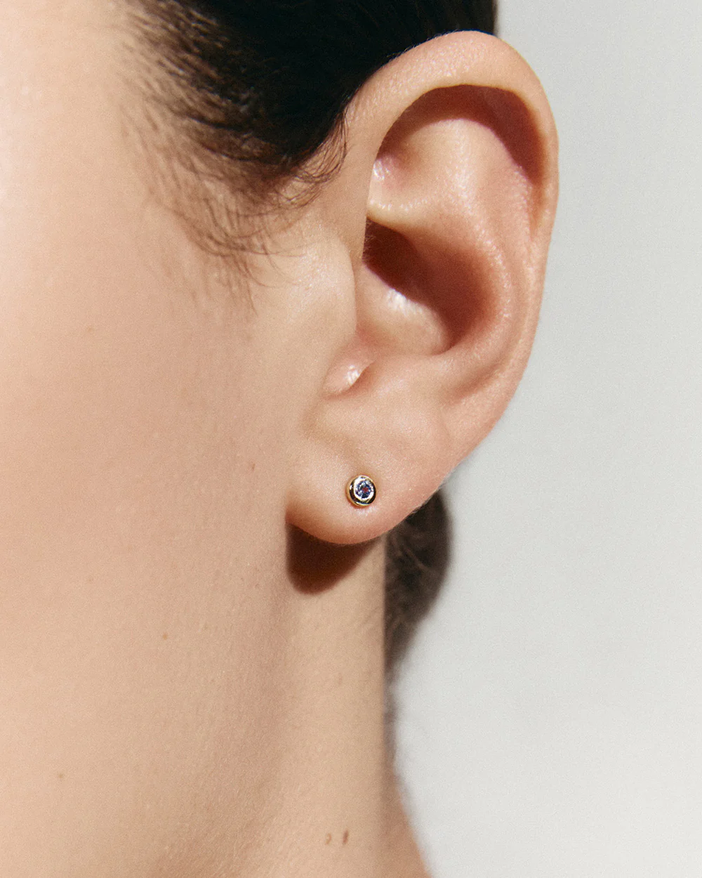 PETITE BIRTHSTONE STUDS (9K GOLD) - Image 3