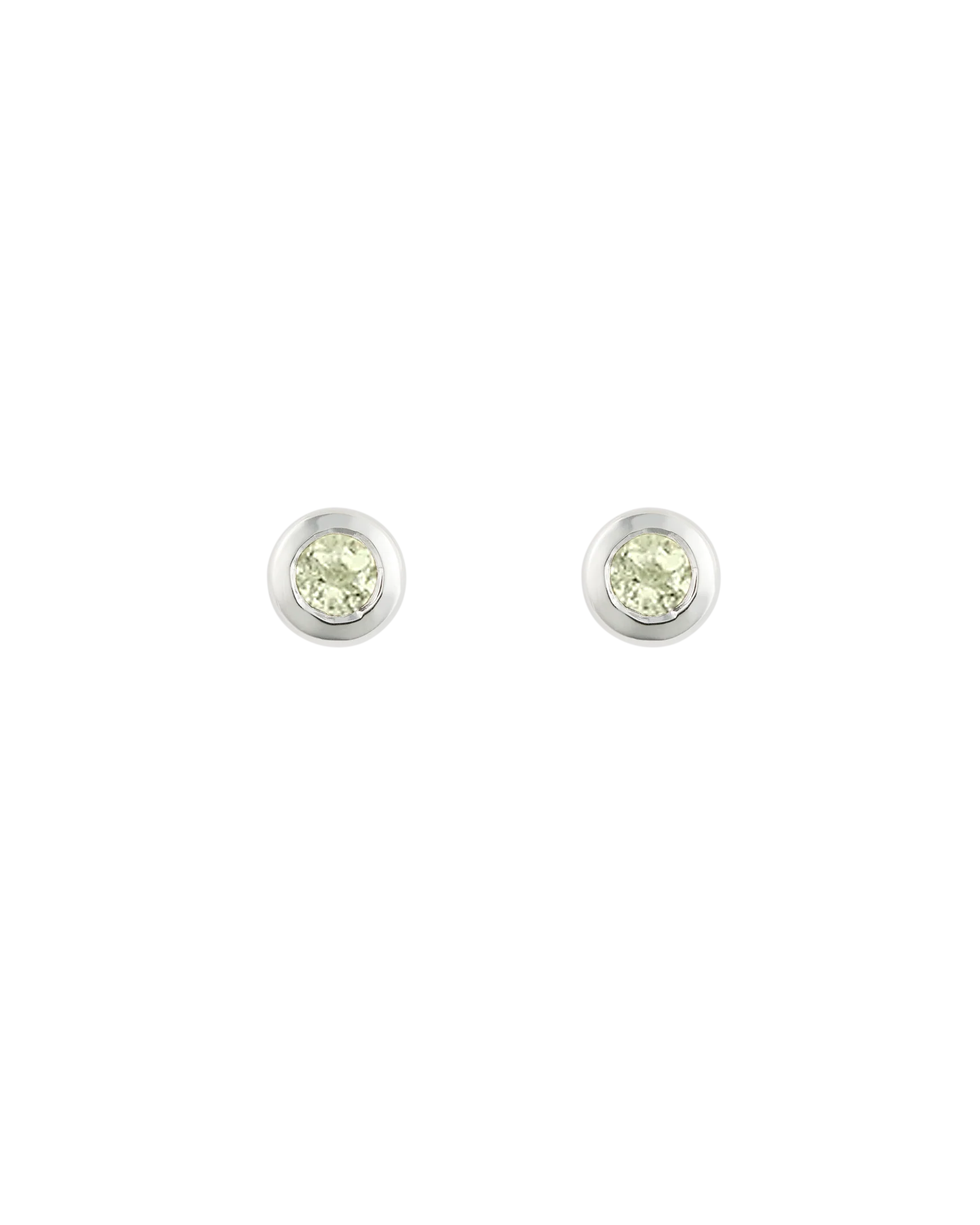 PETITE BIRTHSTONE STUDS (STERLING SILVER)