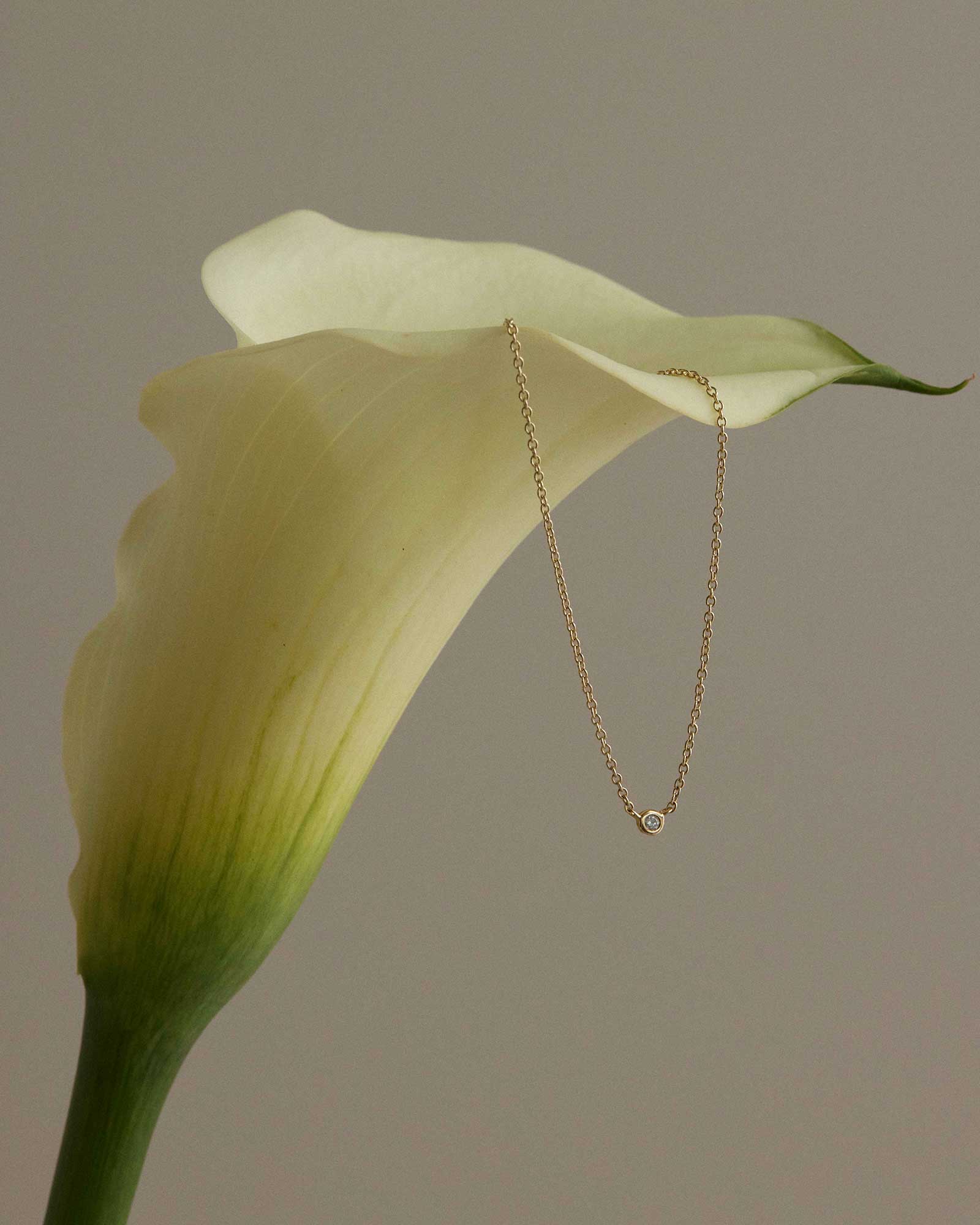 PETITE DIAMOND NECKLACE (9K GOLD) - Image 3
