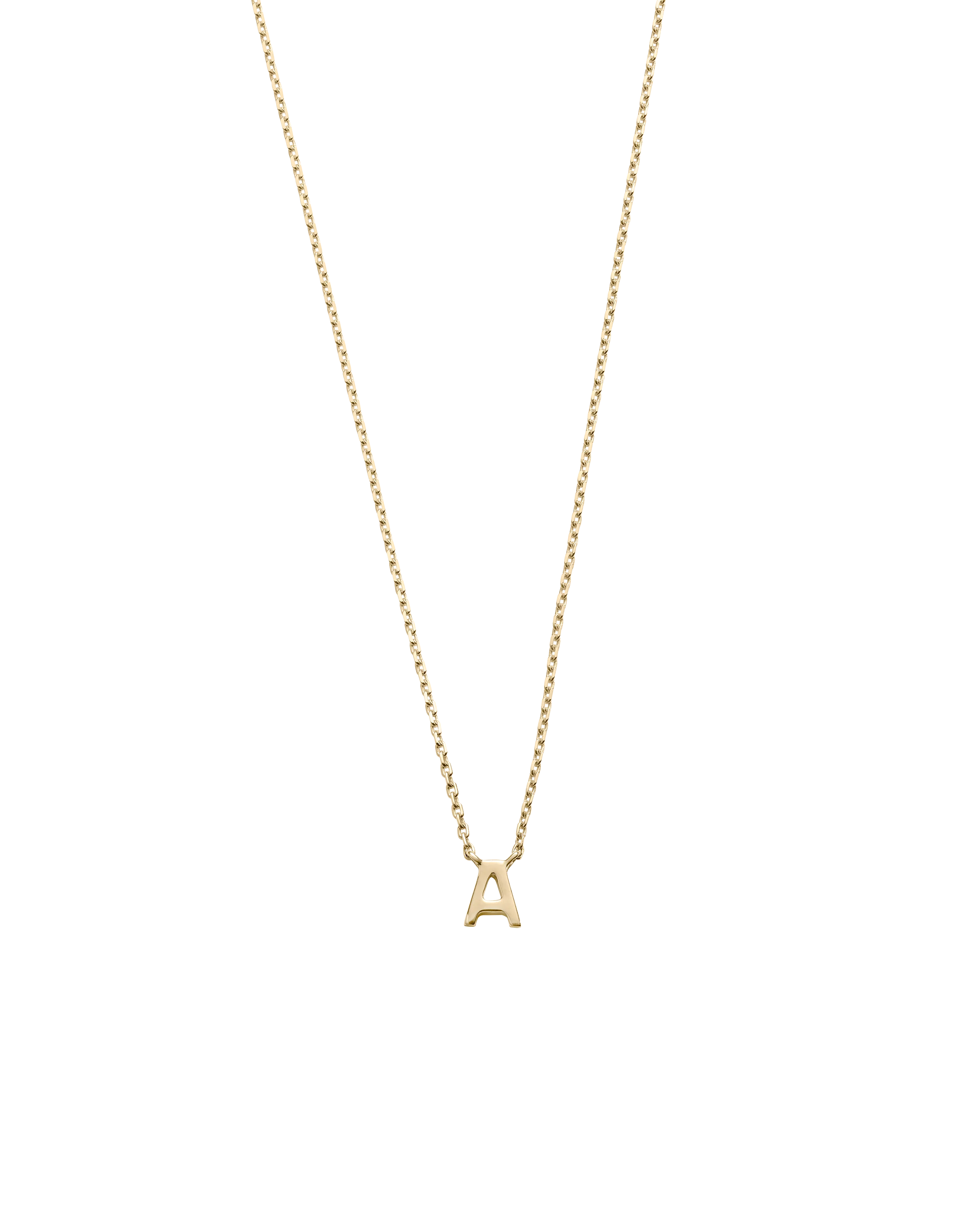 PETITE INITIAL NECKLACE (9K GOLD)