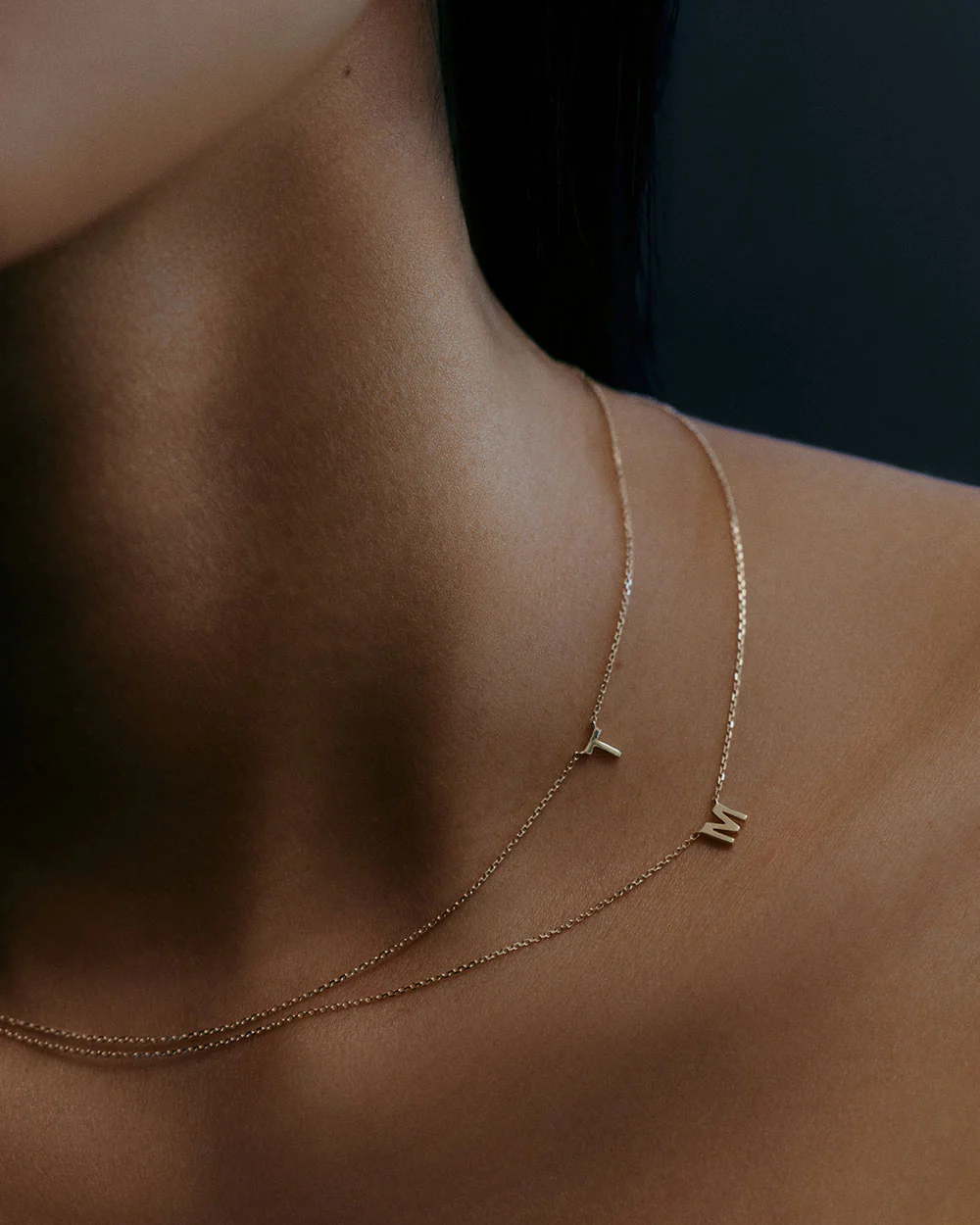 PETITE INITIAL NECKLACE (9K GOLD) - Image 2