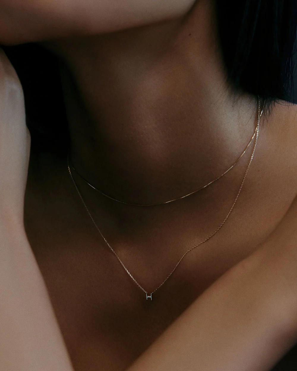 PETITE INITIAL NECKLACE (9K GOLD) - Image 3