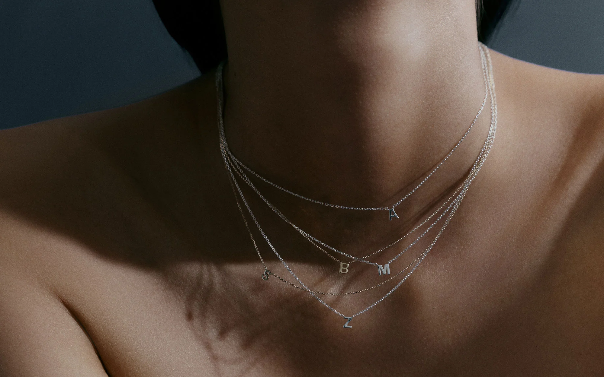 PETITE INITIAL NECKLACE (9K GOLD) - Image 7