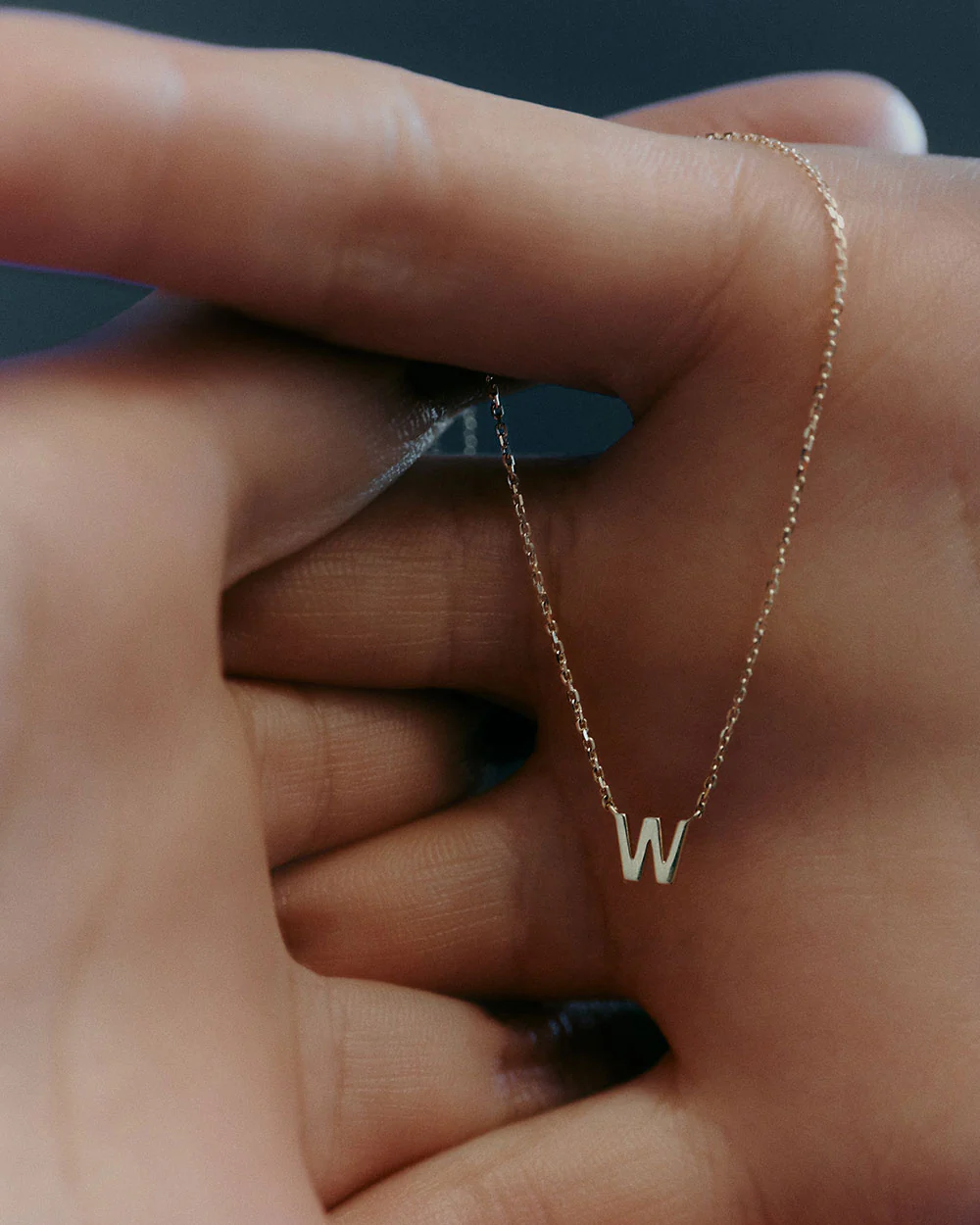 PETITE INITIAL NECKLACE (9K GOLD) - Image 8