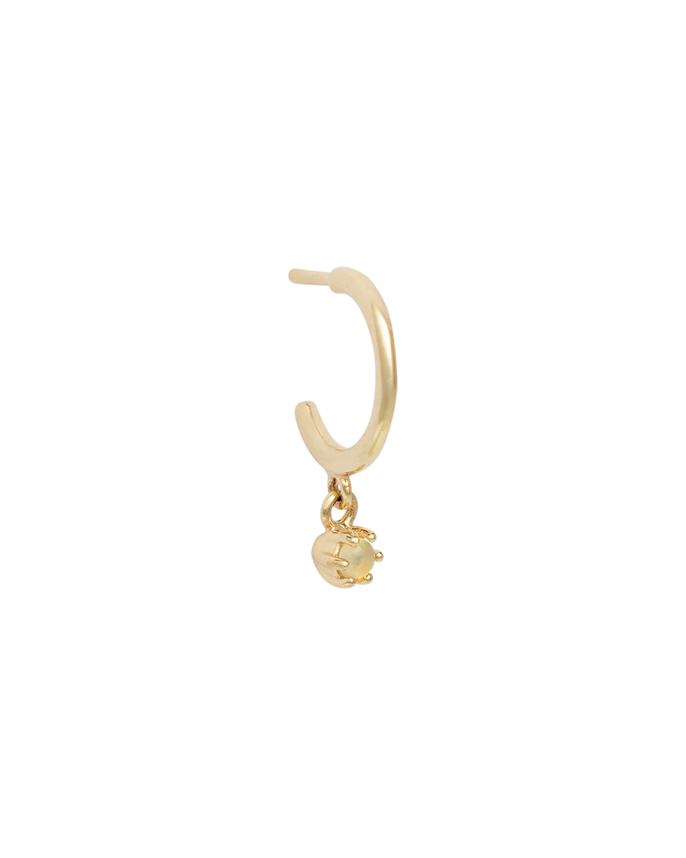 PETITE OPAL HOOPS (GOLD) - Image 9