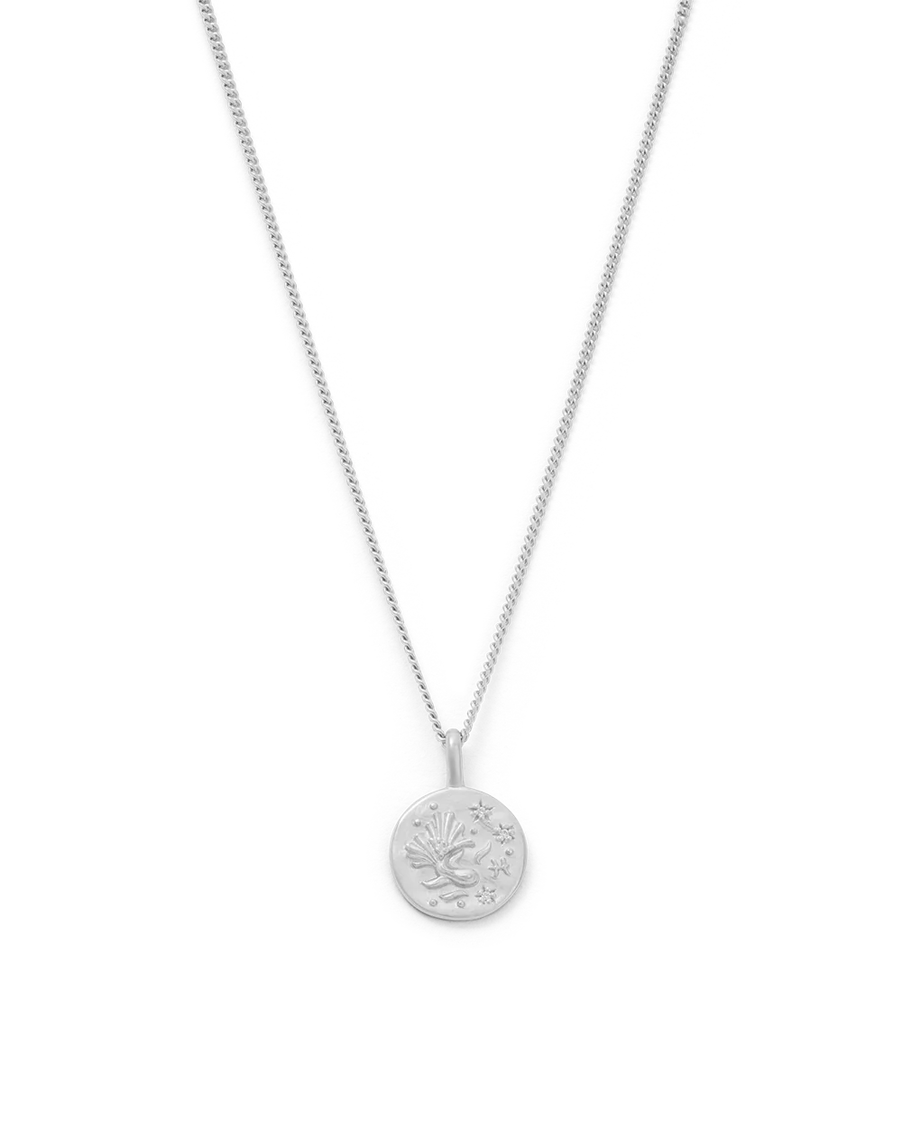PISCES PETITE ZODIAC NECKLACE (STERLING SILVER)