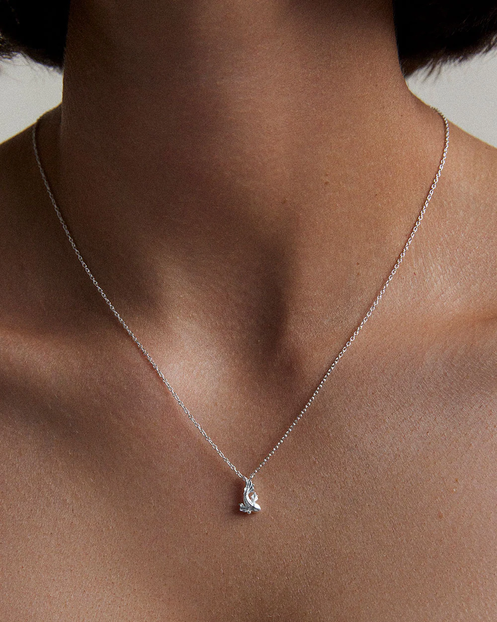 PISCES STAR SIGN NECKLACE (STERLING SILVER) - Image 2