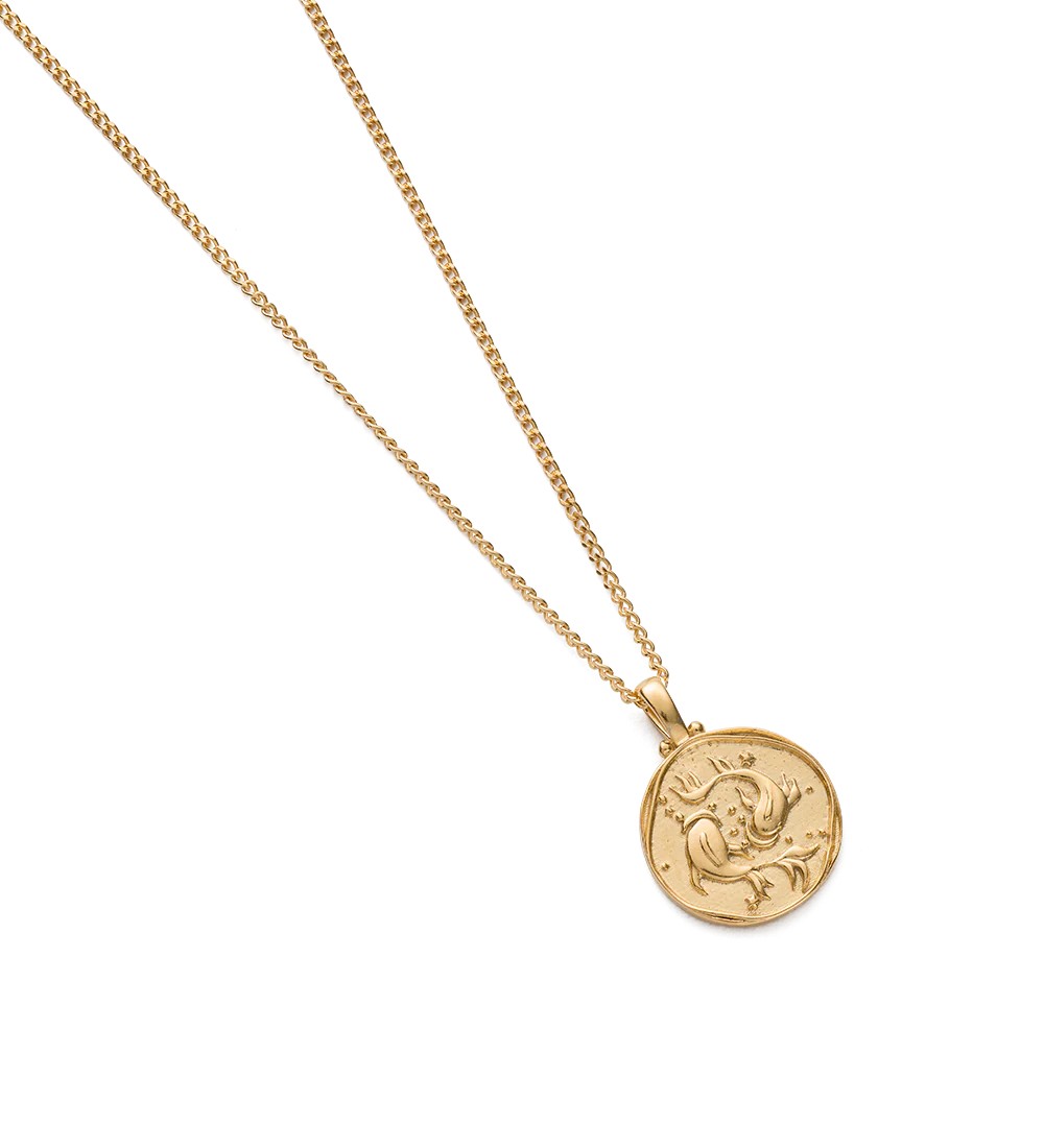 PISCES ZODIAC NECKLACE (18K GOLD VERMEIL) - Image 5