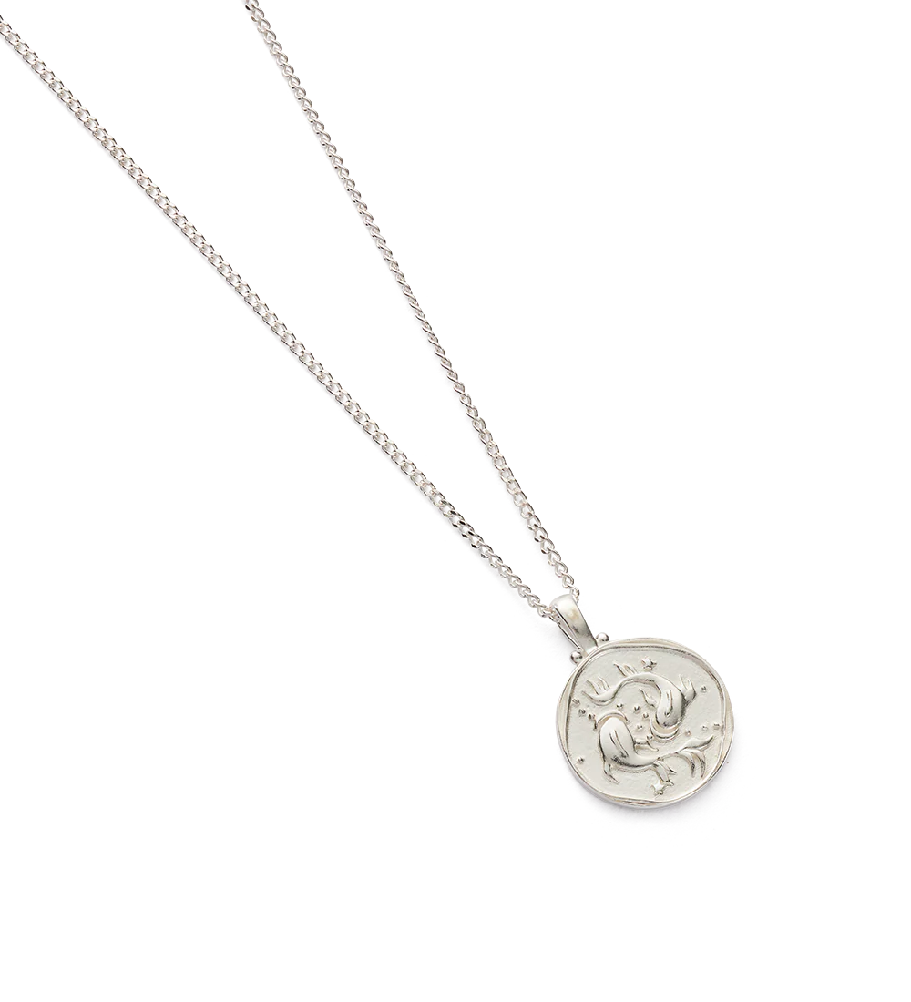 PISCES ZODIAC NECKLACE (STERLING SILVER) - Image 3