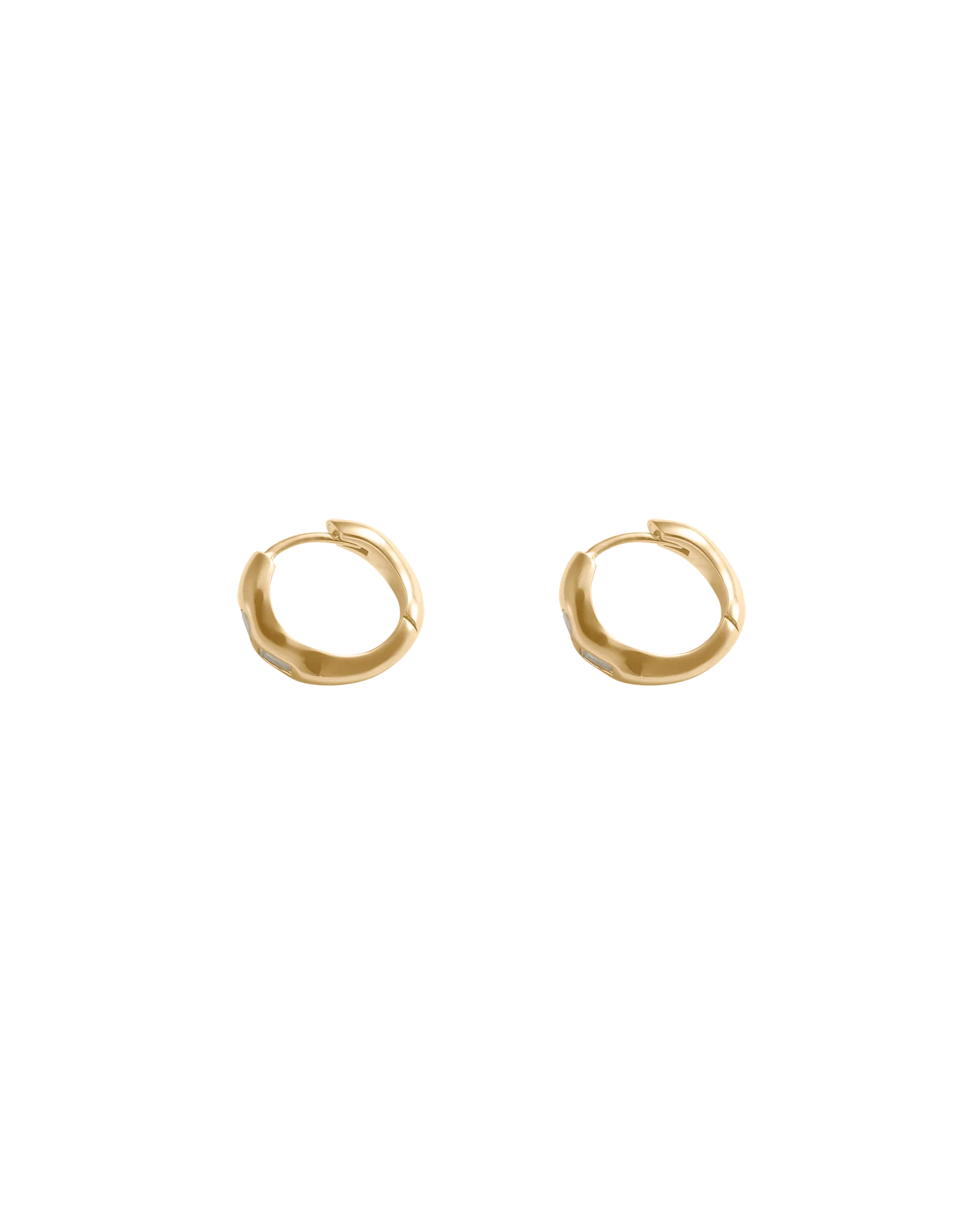 PLACE HOOPS (18K GOLD PLATED) - Image 3