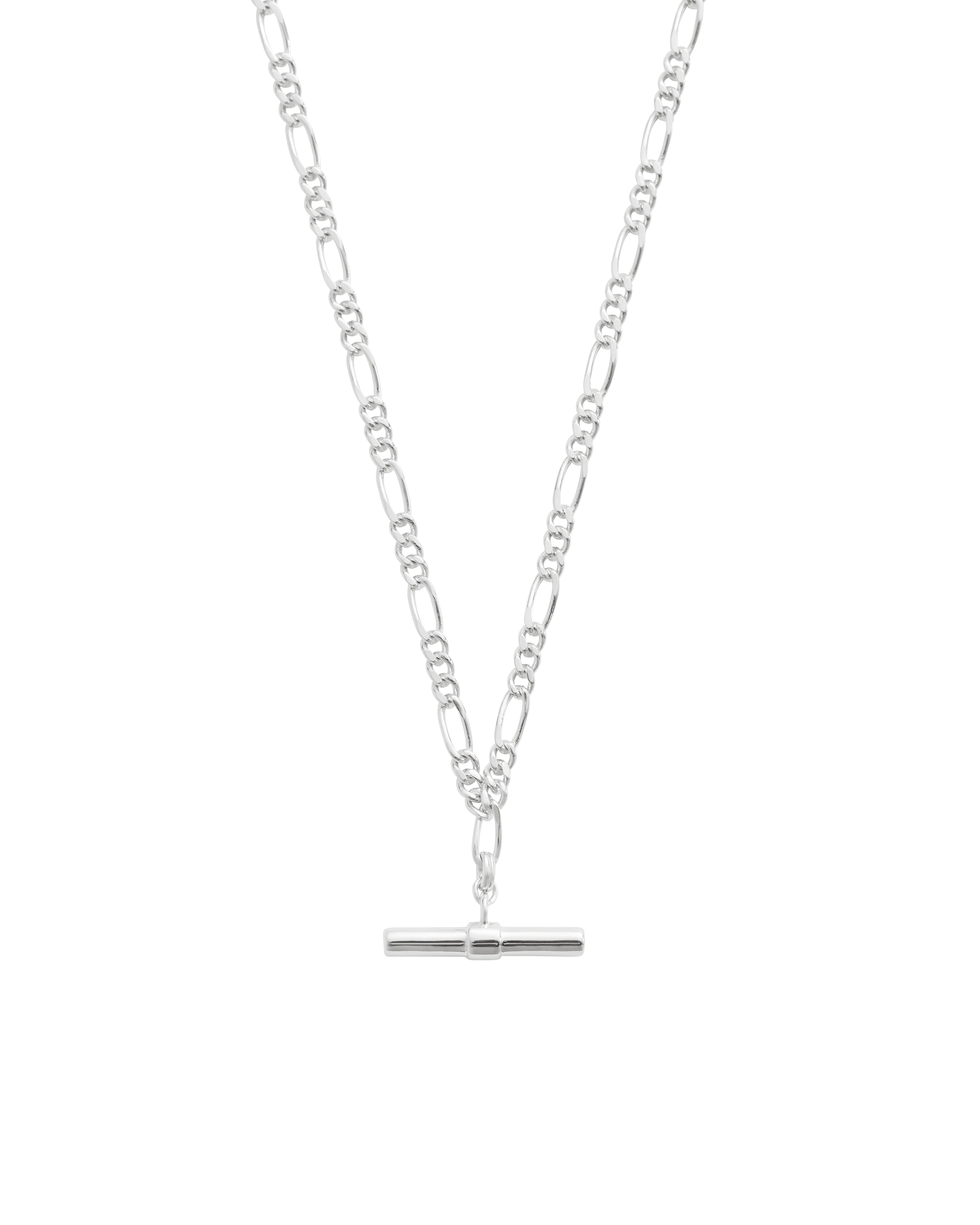 RHYTHM T-BAR NECKLACE (STERLING SILVER)