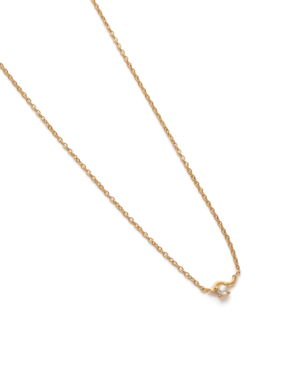 RIPPLE NECKLACE (18K GOLD PLATED) - Image 4