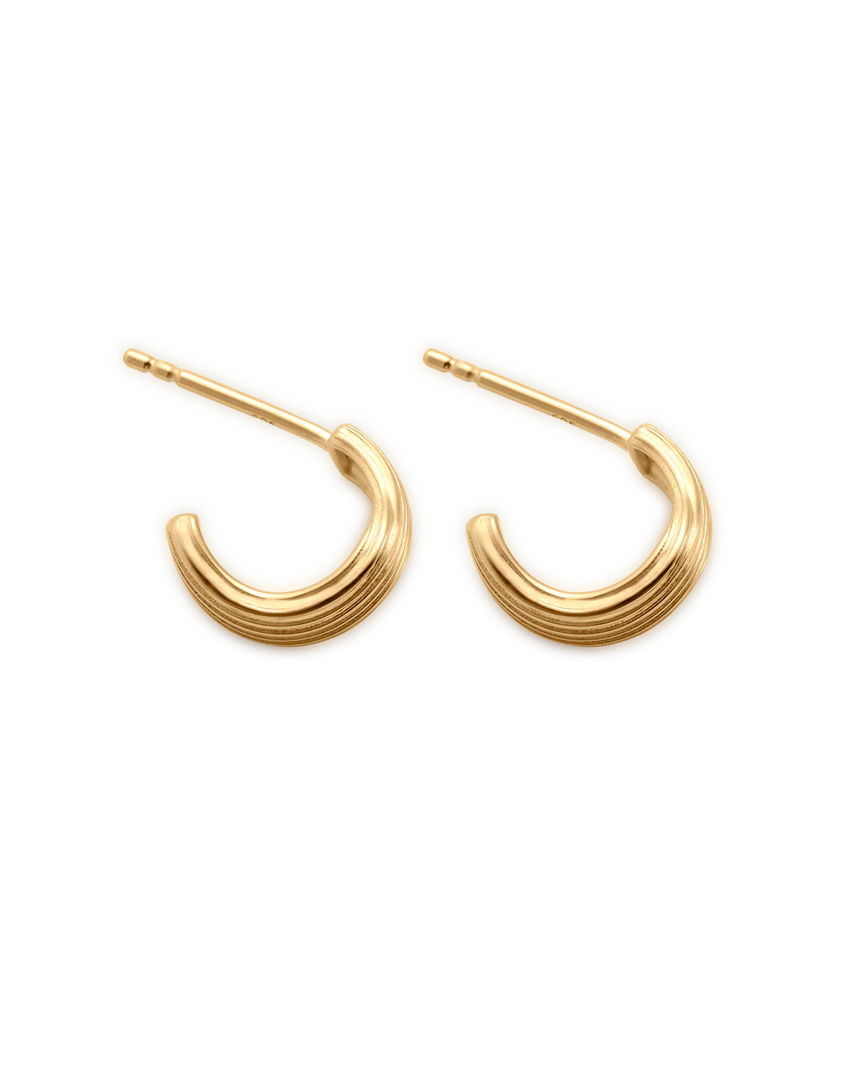 RISE HALF HOOPS (18K GOLD PLATED) - Image 6