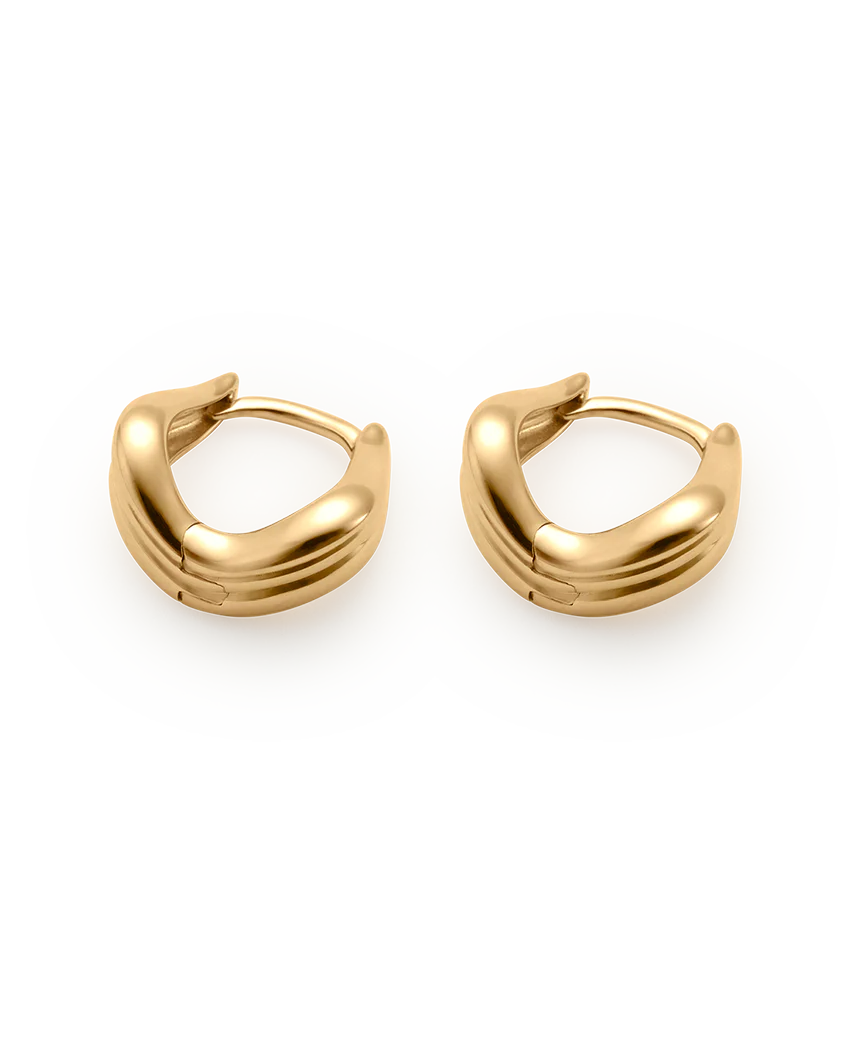 RISE HOOPS (18K GOLD PLATED) - Image 5