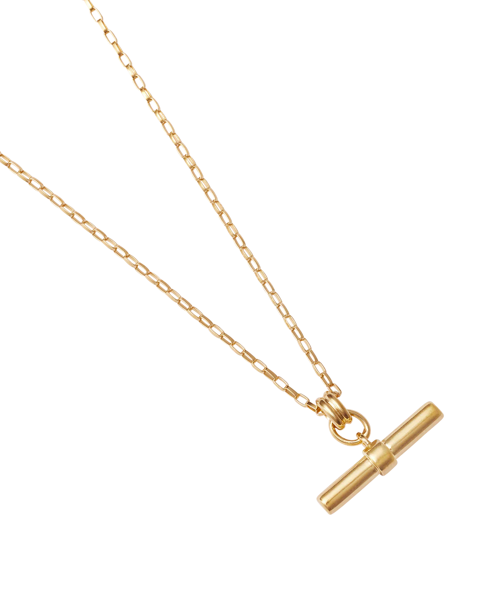 ROAM T-BAR NECKLACE (18K GOLD VERMEIL) - Image 7