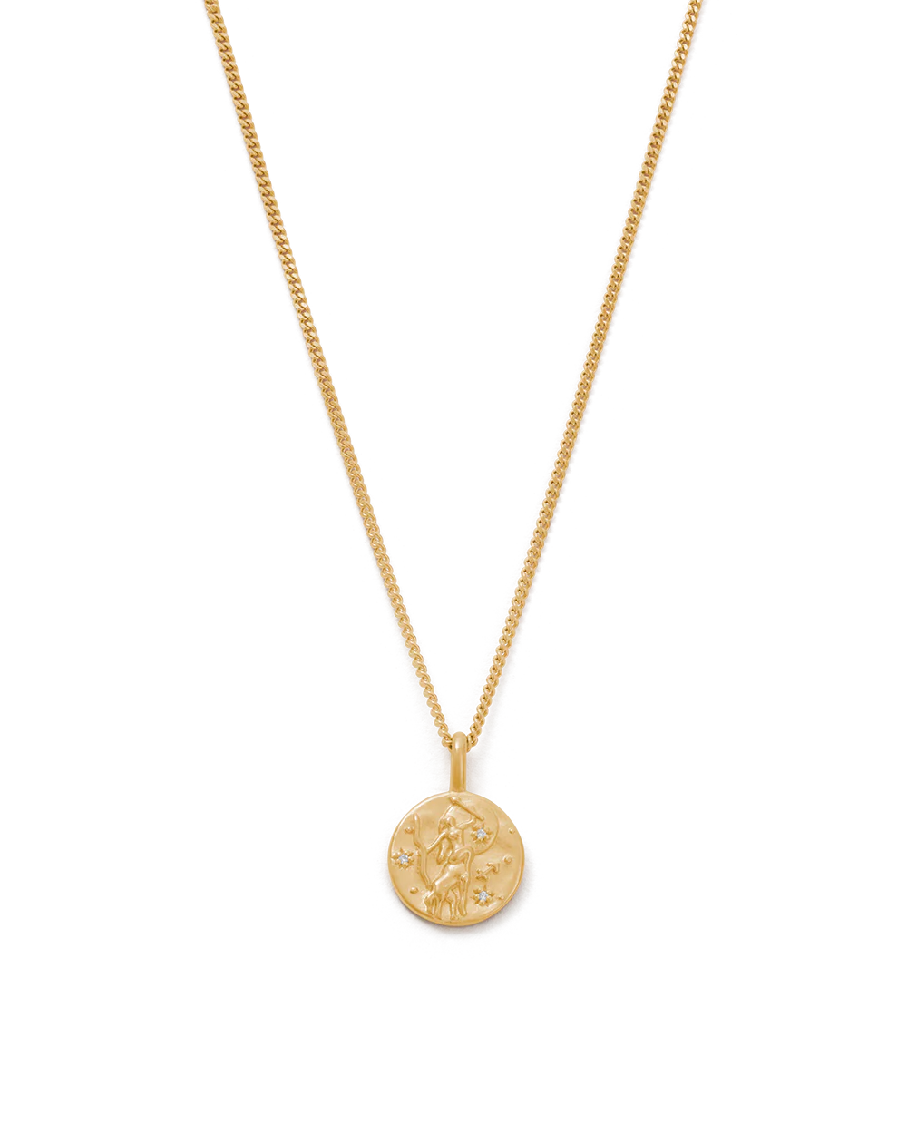 SAGITTARIUS PETITE ZODIAC NECKLACE (18K GOLD VERMEIL)
