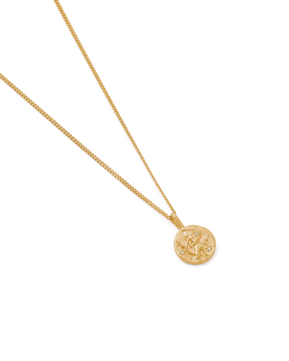 SAGITTARIUS PETITE ZODIAC NECKLACE (18K GOLD VERMEIL) - Image 4