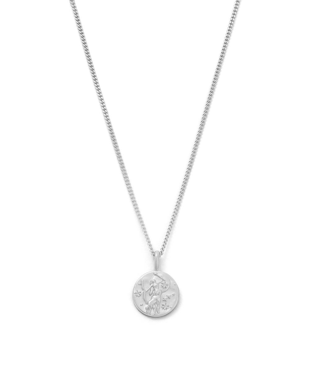 SAGITTARIUS PETITE ZODIAC NECKLACE (STERLING SILVER)