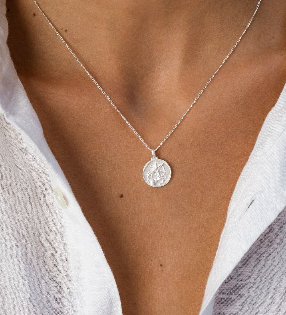 SAGITTARIUS ZODIAC NECKLACE (STERLING SILVER) - Image 2