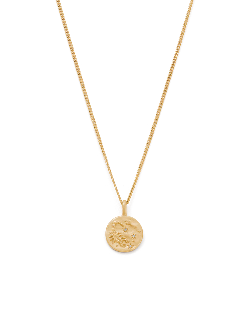 SCORPIO PETITE ZODIAC NECKLACE (18K GOLD VERMEIL)