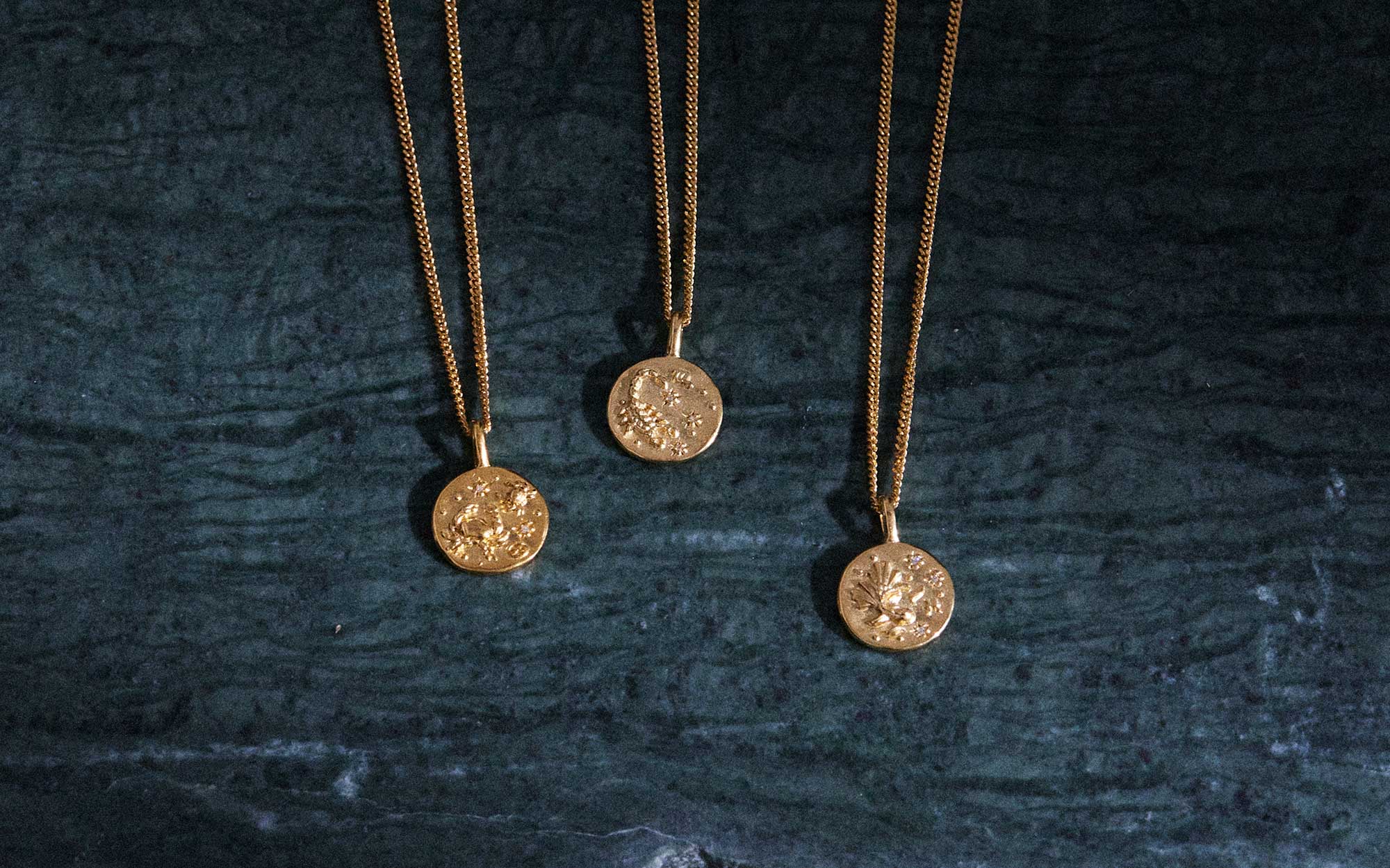 SCORPIO PETITE ZODIAC NECKLACE (18K GOLD VERMEIL) - Image 3