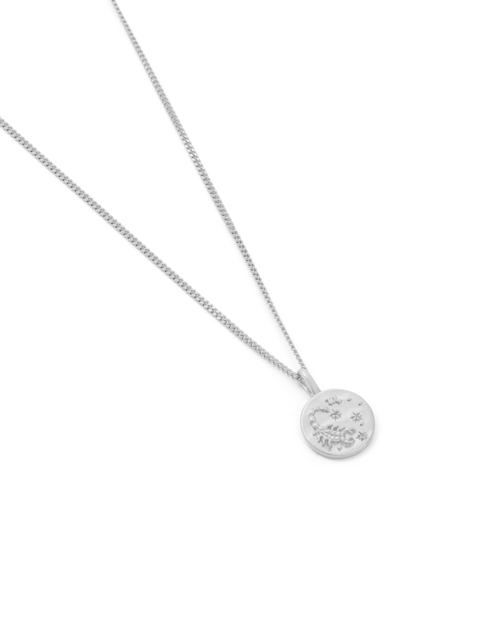 SCORPIO PETITE ZODIAC NECKLACE (STERLING SILVER) - Image 4