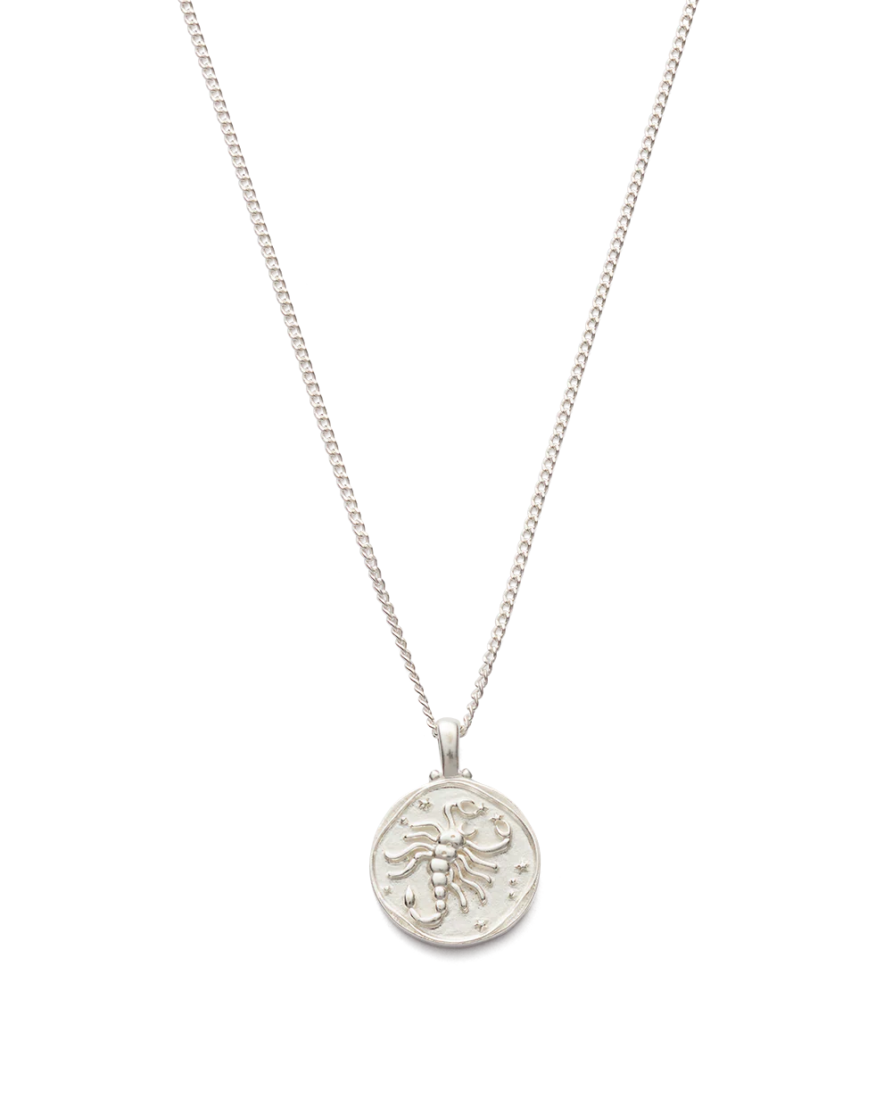 SCORPIO ZODIAC NECKLACE (STERLING SILVER)